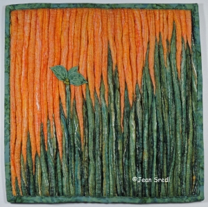 Abstract felted trees